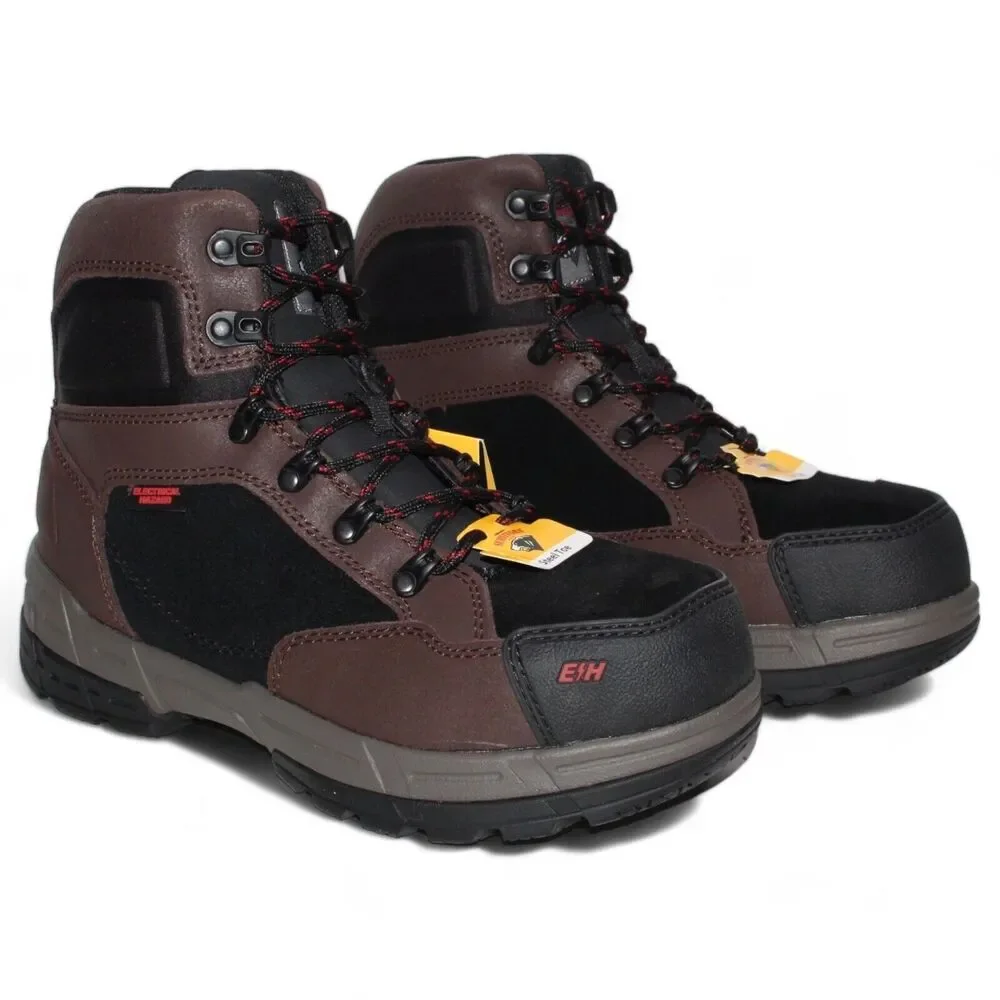Herman Survivors Zephyr Mens 8 Steel Toe Work Boots Leather EH Brown NIB